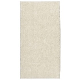 vidaXL Teppich ISTAN Hochflor Glänzend Creme 80x150 cm