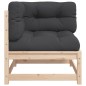 vidaXL Garten-Ecksofas mit Kissen 2 Stk. Massivholz Kiefer vidaXL Garten-Ecksofas mit Kissen 2 Stk. Massivholz Kiefer