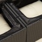 vidaXL Gartensofa mit Kissen 2-Sitzer Schwarz Poly Rattan vidaXL Gartensofa mit Kissen 2-Sitzer Schwarz Poly Rattan