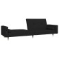 vidaXL Schlafsofa 2-Sitzer mit 2 Kissen Schwarz Samt vidaXL Schlafsofa 2-Sitzer mit 2 Kissen Schwarz Samt