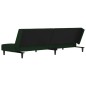 vidaXL Schlafsofa 2-Sitzer mit 2 Kissen Dunkelgrün Samt vidaXL Schlafsofa 2-Sitzer mit 2 Kissen Dunkelgrün Samt