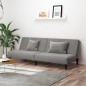 vidaXL Schlafsofa 2-Sitzer Hellgrau Samt vidaXL Schlafsofa 2-Sitzer Hellgrau Samt