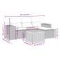 vidaXL 5-tlg. Garten-Sofagarnitur mit Kissen Beige Poly Rattan vidaXL 5-tlg. Garten-Sofagarnitur mit Kissen Beige Poly Rattan