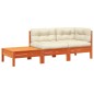 vidaXL Gartensofa mit Kissen und Fußhocker Massivholz Kiefer vidaXL Gartensofa mit Kissen und Fußhocker Massivholz Kiefer
