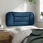 vidaXL Kopfteil-Kissen Blau 90 cm Stoff vidaXL Kopfteil-Kissen Blau 90 cm Stoff