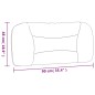 vidaXL Kopfteil-Kissen Taupe 90 cm Stoff vidaXL Kopfteil-Kissen Taupe 90 cm Stoff