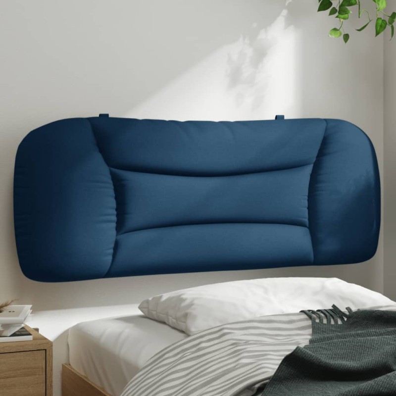 vidaXL Kopfteil-Kissen Blau 100 cm Stoff vidaXL Kopfteil-Kissen Blau 100 cm Stoff