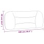 vidaXL Kopfteil-Kissen Blau 100 cm Stoff vidaXL Kopfteil-Kissen Blau 100 cm Stoff
