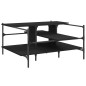 vidaXL Couchtisch Schwarz 100x100x48,5 cm Holzwerkstoff vidaXL Couchtisch Schwarz 100x100x48,5 cm Holzwerkstoff