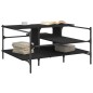 vidaXL Couchtisch Schwarz 100x100x48,5 cm Holzwerkstoff vidaXL Couchtisch Schwarz 100x100x48,5 cm Holzwerkstoff