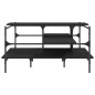vidaXL Couchtisch Schwarz 100x100x48,5 cm Holzwerkstoff vidaXL Couchtisch Schwarz 100x100x48,5 cm Holzwerkstoff