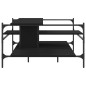 vidaXL Couchtisch Schwarz 100x100x48,5 cm Holzwerkstoff vidaXL Couchtisch Schwarz 100x100x48,5 cm Holzwerkstoff