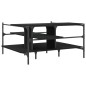 vidaXL Couchtisch Schwarz 100x100x48,5 cm Holzwerkstoff vidaXL Couchtisch Schwarz 100x100x48,5 cm Holzwerkstoff