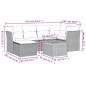 vidaXL 7-tlg. Garten-Sofagarnitur mit Kissen Beige Poly Rattan vidaXL 7-tlg. Garten-Sofagarnitur mit Kissen Beige Poly Rattan