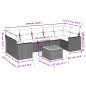 vidaXL 8-tlg. Garten-Sofagarnitur mit Kissen Beige Poly Rattan vidaXL 8-tlg. Garten-Sofagarnitur mit Kissen Beige Poly Rattan