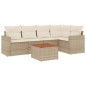 vidaXL 6-tlg. Garten-Sofagarnitur mit Kissen Beige Poly Rattan vidaXL 6-tlg. Garten-Sofagarnitur mit Kissen Beige Poly Rattan