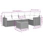 vidaXL 6-tlg. Garten-Sofagarnitur mit Kissen Beige Poly Rattan vidaXL 6-tlg. Garten-Sofagarnitur mit Kissen Beige Poly Rattan