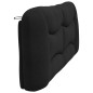 vidaXL Kopfteil-Kissen Schwarz 200 cm Stoff vidaXL Kopfteil-Kissen Schwarz 200 cm Stoff
