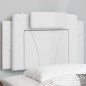 vidaXL Kopfteil-Kissen Weiß 80 cm Kunstleder vidaXL Kopfteil-Kissen Weiß 80 cm Kunstleder