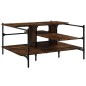 vidaXL Couchtisch Räuchereiche 100x100x48,5 cm Holzwerkstoff vidaXL Couchtisch Räuchereiche 100x100x48,5 cm Holzwerkstoff