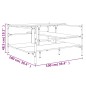 vidaXL Couchtisch Räuchereiche 100x100x48,5 cm Holzwerkstoff vidaXL Couchtisch Räuchereiche 100x100x48,5 cm Holzwerkstoff
