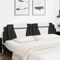 vidaXL Kopfteil-Kissen Schwarz und Weiß 200 cm Kunstleder vidaXL Kopfteil-Kissen Schwarz und Weiß 200 cm Kunstleder