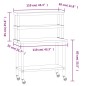 vidaXL Küchen-Arbeitstisch mit Aufsatzboard 110x55x150 cm Edelstahl vidaXL Küchen-Arbeitstisch mit Aufsatzboard 110x55x150 cm Edelstahl