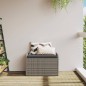 vidaXL Sitzbank mit Stauraum & Kissen Grau 80x51x52 cm Poly Rattan vidaXL Sitzbank mit Stauraum & Kissen Grau 80x51x52 cm Poly Rattan