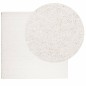 vidaXL Teppich Shaggy Hochflor Modern Creme 160x160 cm vidaXL Teppich Shaggy Hochflor Modern Creme 160x160 cm