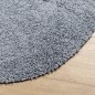 vidaXL Teppich Shaggy Hochflor Modern Blau Ø 80 cm vidaXL Teppich Shaggy Hochflor Modern Blau Ø 80 cm