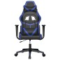 vidaXL Gaming-Stuhl mit Massagefunktion Schwarz und Blau Kunstleder vidaXL Gaming-Stuhl mit Massagefunktion Schwarz und Blau Kunstleder