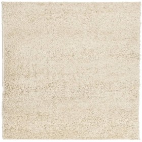 vidaXL Teppich Shaggy Hochflor Modern Golden 160x160 cm