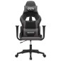 vidaXL Gaming-Stuhl mit Massagefunktion Schwarz und Grau Kunstleder vidaXL Gaming-Stuhl mit Massagefunktion Schwarz und Grau Kunstleder