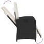 vidaXL 9-tlg. Garten-Essgruppe mit Kissen Schwarz Poly Rattan vidaXL 9-tlg. Garten-Essgruppe mit Kissen Schwarz Poly Rattan
