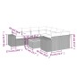 vidaXL 9-tlg. Garten-Sofagarnitur mit Kissen Grau Poly Rattan vidaXL 9-tlg. Garten-Sofagarnitur mit Kissen Grau Poly Rattan