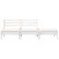 vidaXL Gartensofa 3-Sitzer Weiß Massivholz Kiefer vidaXL Gartensofa 3-Sitzer Weiß Massivholz Kiefer