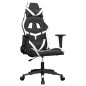 vidaXL Gaming-Stuhl mit Massagefunktion Schwarz und Weiß Kunstleder vidaXL Gaming-Stuhl mit Massagefunktion Schwarz und Weiß Kunstleder