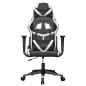 vidaXL Gaming-Stuhl mit Massagefunktion Schwarz und Weiß Kunstleder vidaXL Gaming-Stuhl mit Massagefunktion Schwarz und Weiß Kunstleder