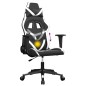vidaXL Gaming-Stuhl mit Massagefunktion Schwarz und Weiß Kunstleder vidaXL Gaming-Stuhl mit Massagefunktion Schwarz und Weiß Kunstleder