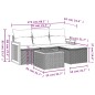 vidaXL 5-tlg. Garten-Sofagarnitur mit Kissen Beige Poly Rattan vidaXL 5-tlg. Garten-Sofagarnitur mit Kissen Beige Poly Rattan