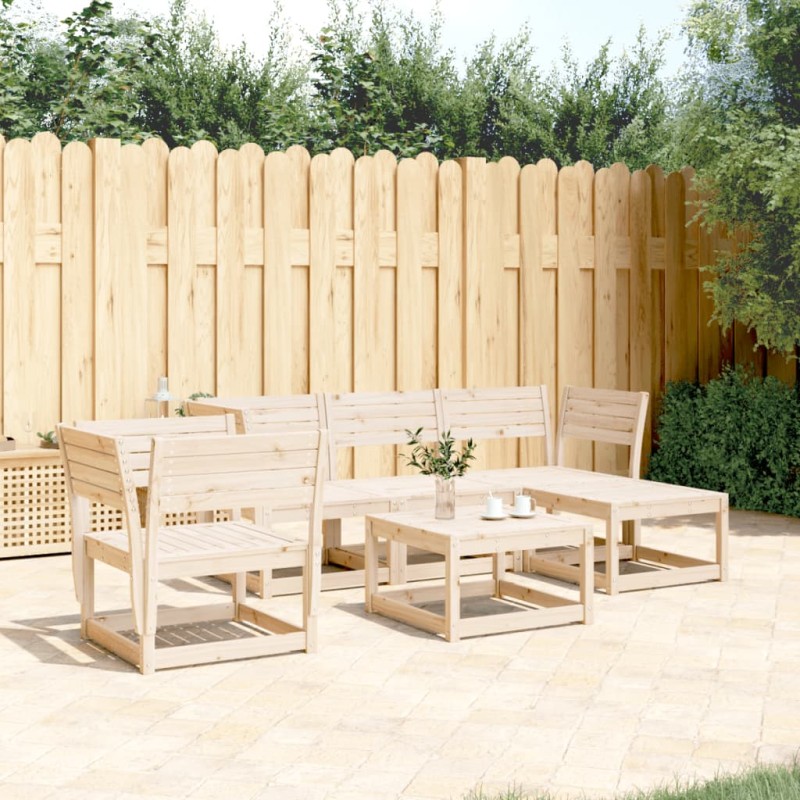 vidaXL 5-tlg. Garten-Lounge-Set Massivholz Kiefer vidaXL 5-tlg. Garten-Lounge-Set Massivholz Kiefer
