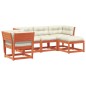 vidaXL 5tlg. Garten-Lounge-Set mit Kissen Wachsbraun Massivholz Kiefer vidaXL 5tlg. Garten-Lounge-Set mit Kissen Wachsbraun Massivholz Kiefer