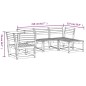 vidaXL 5tlg. Garten-Lounge-Set mit Kissen Wachsbraun Massivholz Kiefer vidaXL 5tlg. Garten-Lounge-Set mit Kissen Wachsbraun Massivholz Kiefer