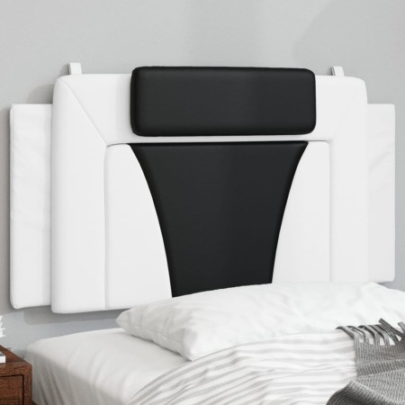 vidaXL Kopfteil-Kissen Weiß und Schwarz 100 cm Kunstleder
