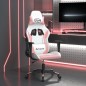 vidaXL Gaming-Stuhl mit Massagefunktion Weiß und Rosa Kunstleder vidaXL Gaming-Stuhl mit Massagefunktion Weiß und Rosa Kunstleder