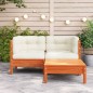 vidaXL Gartensofa mit Kissen und Hocker 2-Sitzer vidaXL Gartensofa mit Kissen und Hocker 2-Sitzer