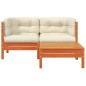 vidaXL Gartensofa mit Kissen und Hocker 2-Sitzer vidaXL Gartensofa mit Kissen und Hocker 2-Sitzer