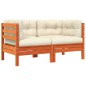 vidaXL Gartensofa mit Kissen und Hocker 2-Sitzer vidaXL Gartensofa mit Kissen und Hocker 2-Sitzer