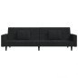 vidaXL Schlafsofa 2-Sitzer mit 2 Kissen Schwarz Samt vidaXL Schlafsofa 2-Sitzer mit 2 Kissen Schwarz Samt