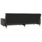 vidaXL Schlafsofa 2-Sitzer mit 2 Kissen Dunkelgrau Samt vidaXL Schlafsofa 2-Sitzer mit 2 Kissen Dunkelgrau Samt
